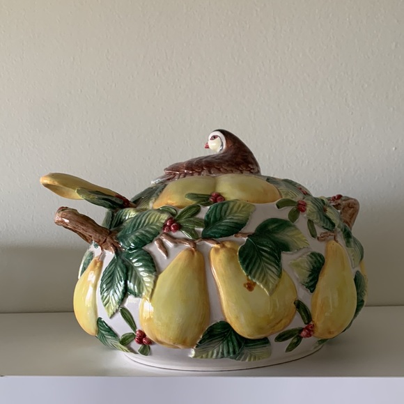 Partridge in a Peartree Fitz and Floyd Holiday Serving Dish - Picture 2 of 4